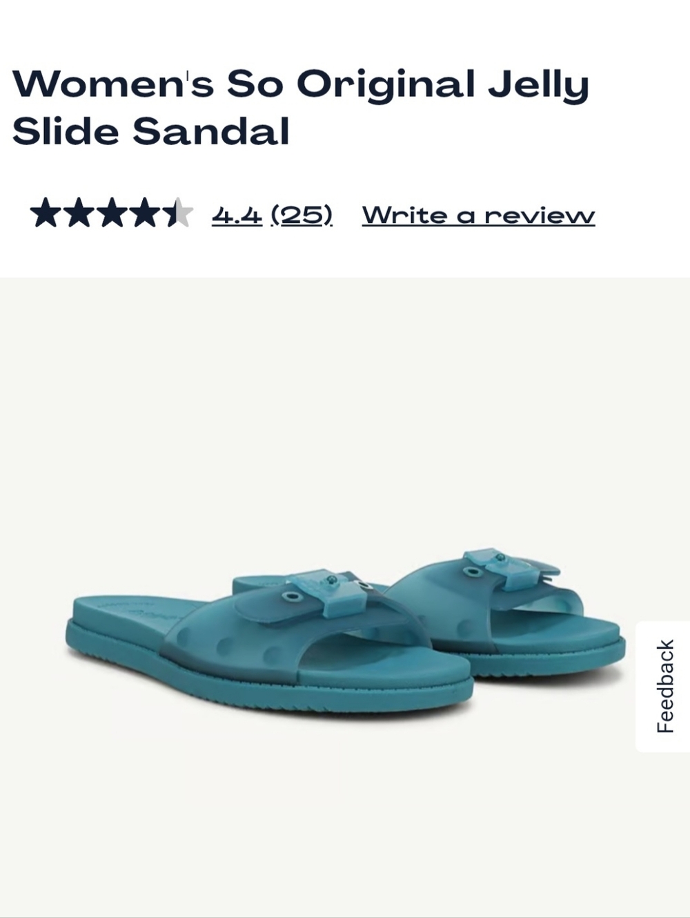 Dr. Scholls Original Jelly Slide Sandal Size 8